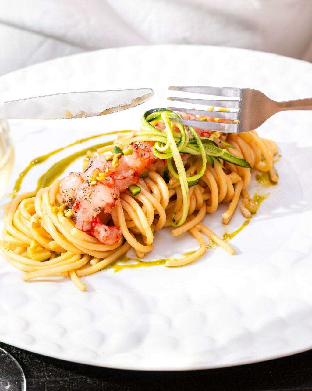 Homard aux pâtes fraîches